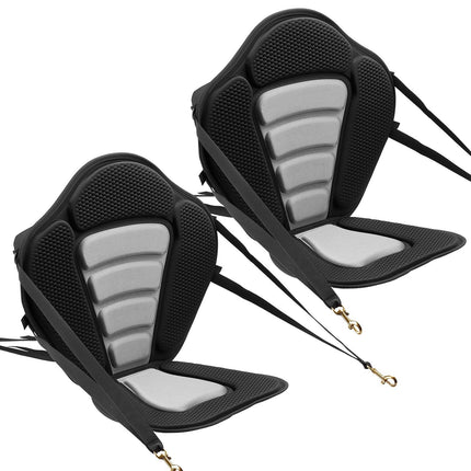 Kayak Seat 2-Pack, 12 mm Padded Back Support; Storage Bag