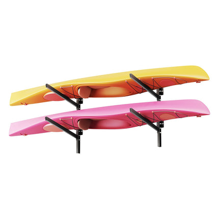 Kayak Storage Rack, Wall Mount, 2-Kayak, 200 lb