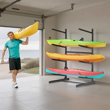Kayak Storage Rack for 4 Kayaks – Freestanding 100 kg