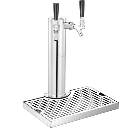Kegerator Tower Kit, Dual Tap, W21.8 Regulator, A-System Coupler