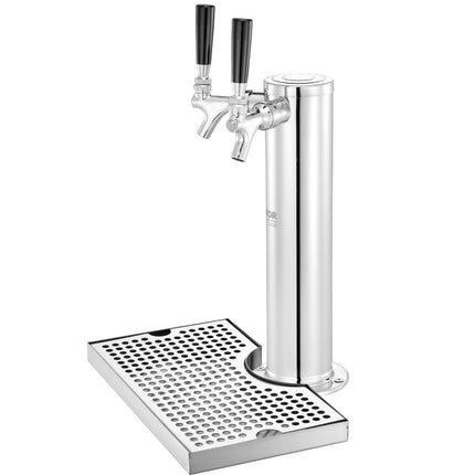 Kegerator Tower Kit, Dual Tap, W21.8 Regulator, A-System Coupler