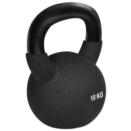 Kettlebell 10 Kg, Neoprene coated cast iron, floor friendly