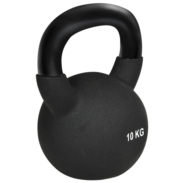 Kettlebell 10 Kg, Neoprene coated cast iron, floor friendly