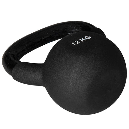 Kettlebell 12 Kg, Neoprene coated cast iron, floor friendly