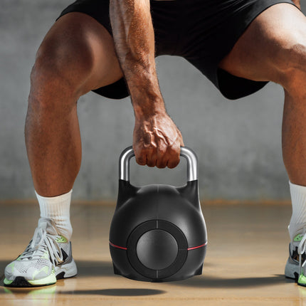 Kettlebell, Adjustable 7 Levels 2–20 kg, ABS Aluminum