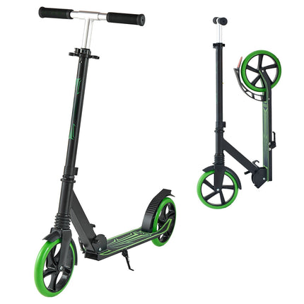 Kick Scooter, 2-Wheel, Adjustable, Foldable, 8-Inch PU Wheels