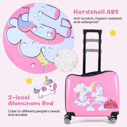 Kids 2-Piece Ride-On Carry-On Luggage Set, Backpack