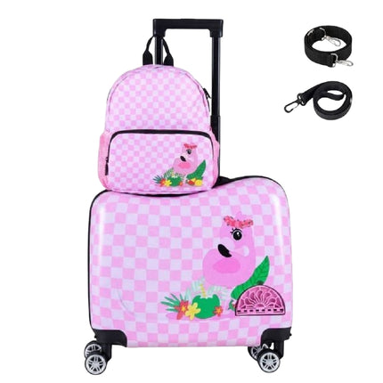 Kids 2-Piece Ride-On Carry-On Luggage Set, Backpack