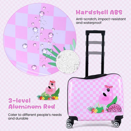 Kids 2-Piece Ride-On Carry-On Luggage Set, Backpack
