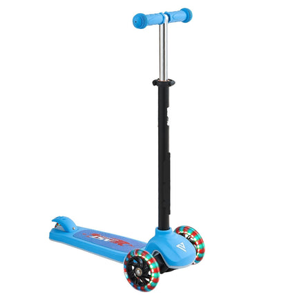 Kids 3-Wheel Kick Scooter, Light-Up Wheels, Adjustable Bar