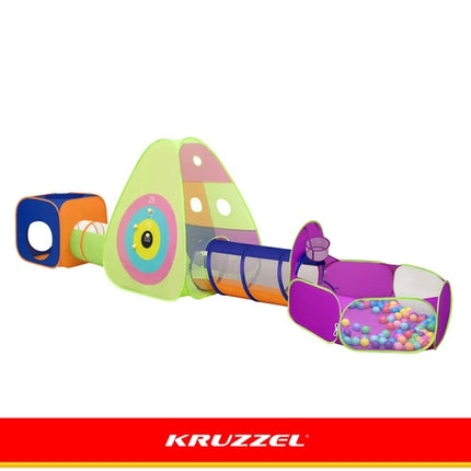 Kids' 5-in-1 Tent Set with Tunnels and 100 Balls