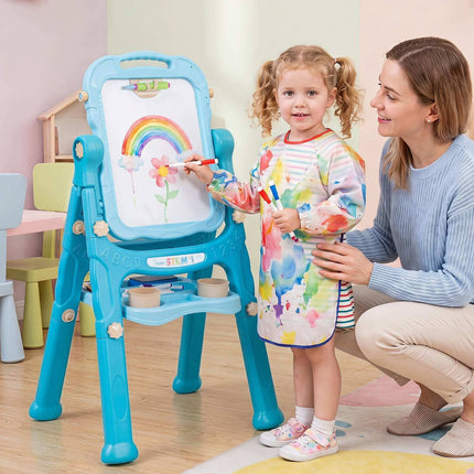 Kids Adjustable 4-in-1 Art Easel with Accessories