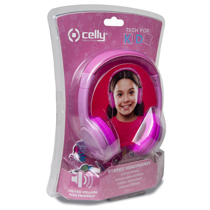 KidsBeat Headphones max 85dB Pink