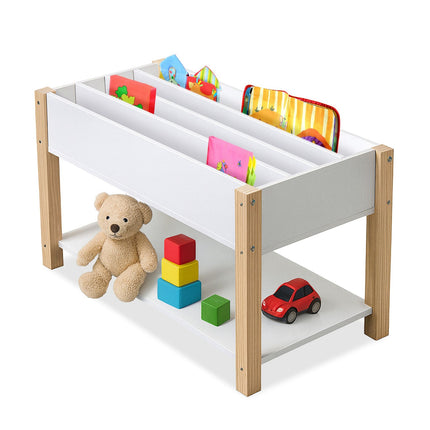Kids' Bookshelf – 4 Shelves, Child-Friendly Height