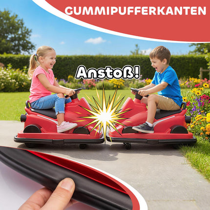 Kids Bumper Car, 360 Spin, LED Lights, Music, Ages 3-8