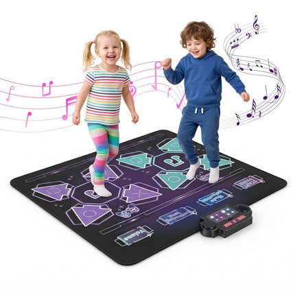 Kids Dance Mat with 4 Modes, LED Lights, and Music