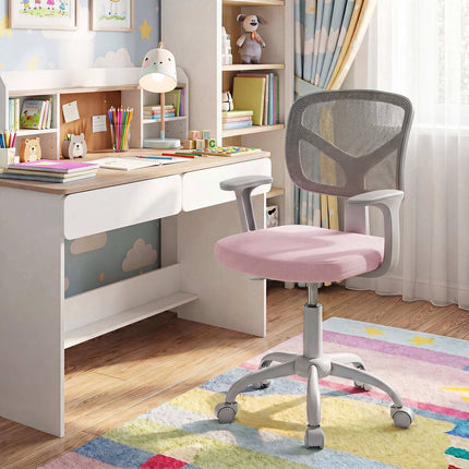 Kids Desk Chair with Adjustable Height and Swivel Wheels