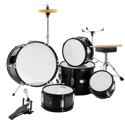 Kids Drum Set 5-Piece, 16 In, Throne, Cymbals, Sticks