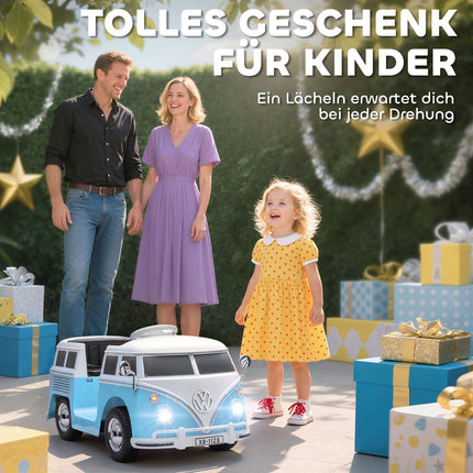 Kids Electric Car, 12V, Dual Motor, MP3, Blue, 89x49x41.5 cm