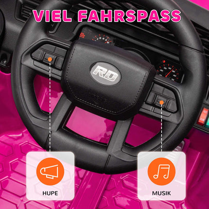 Kids Electric Car 12V with Remote, Pink, Ages 3-8