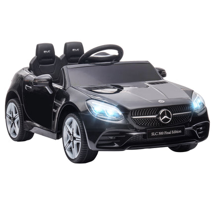 Kids Electric Car with LED Lights, Music, Black, 3-5 km/h