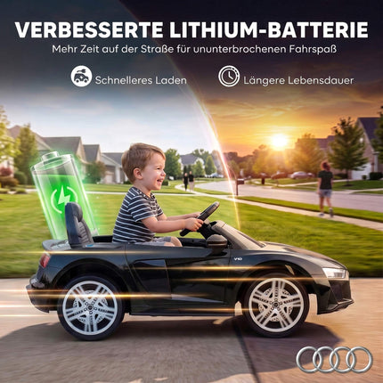 Kids Electric Car with Remote, Black, 12V, Soft Start