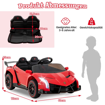 Kids Electric Lamborghini Car with Remote & LED Lights