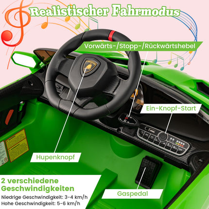 Kids Electric Lamborghini Car with Remote & LED Lights