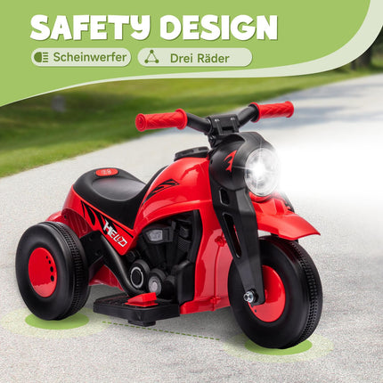 Kids Electric Motorcycle, 6V with Music, 2.5-3 km/h, Ages 2-5