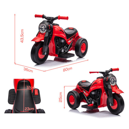 Kids Electric Motorcycle, 6V with Music, 2.5-3 km/h, Ages 2-5