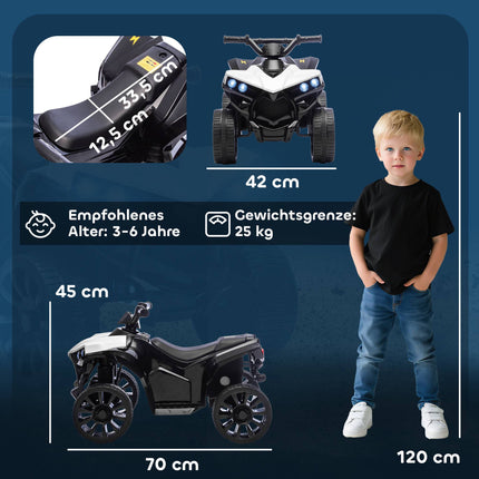 Kids Electric Quad – 6V Motor, Music, Headlights, Ages 3-6