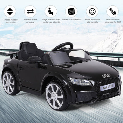 Kids Electric Ride-On Car, Remote Control, USB, Black