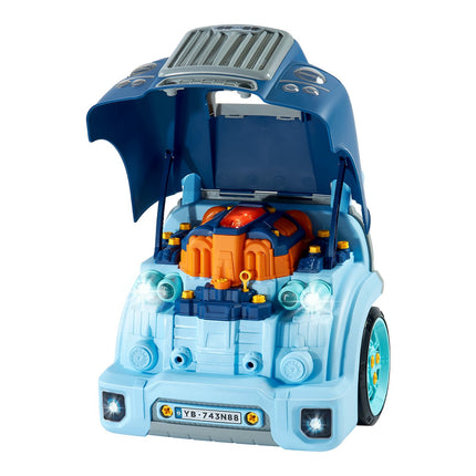 Kids Engine Repair Toy Set, 60-Piece, Lights And Sounds