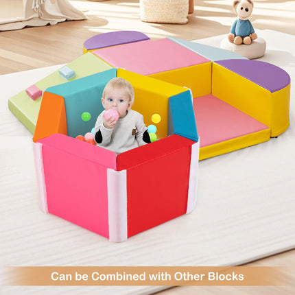 Kids Foam Climbing Blocks Set, 6-Piece PU Covers