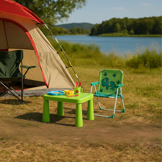 Opvouwbare campingstoel voor kinderen met dierendesign