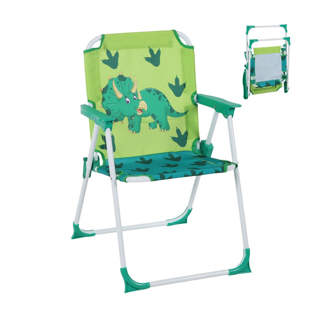 Opvouwbare campingstoel voor kinderen met dierendesign