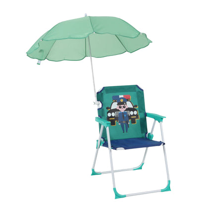 Kids' Folding Chair with Parasol – Lightweight, Portable
