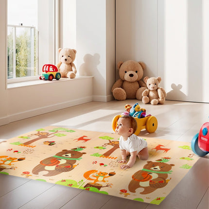 Kids Folding Mat, Forest Design, 190x150cm