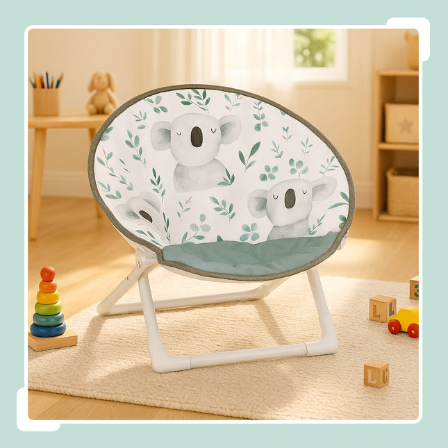 Kids Folding Moon Chair – Indoor/Outdoor, Padded Seat