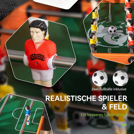 Kids Foosball Table Set, MDF & Steel, Scoreboard, Ages 7+