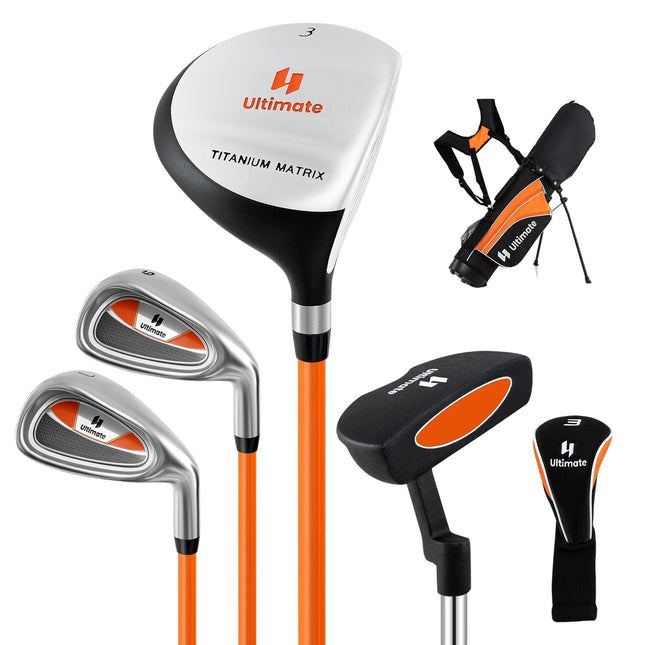 Golfclubset voor kinderen, rechtshandig, leeftijd 11-13, oranje