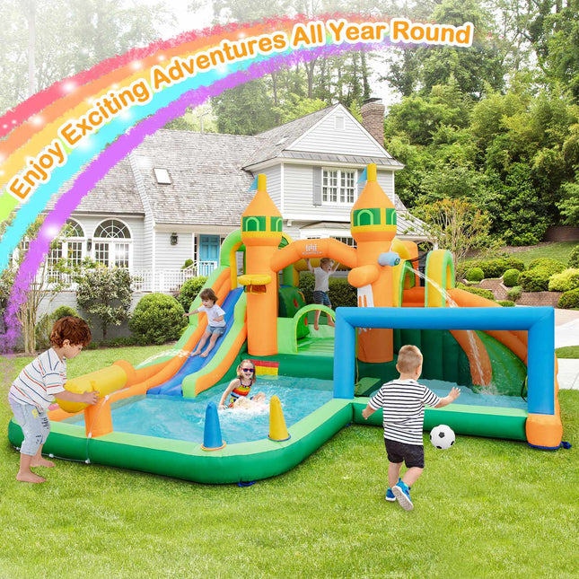 Kids Inflatable Water Slide, Splash Pool, No Blower