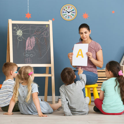 Kids' Learning Wall Clock – Vehicles, 12/24 Hr Format