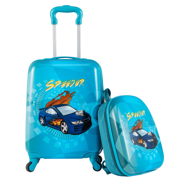 Kinderkofferset met wielen - 43 cm koffer & 33 cm rugzak