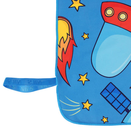 Kids Microfiber Towel, Space Print, 160 x 80 cm