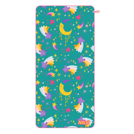 Kids Microfiber Towel, Stars Print, 160 x 80 cm