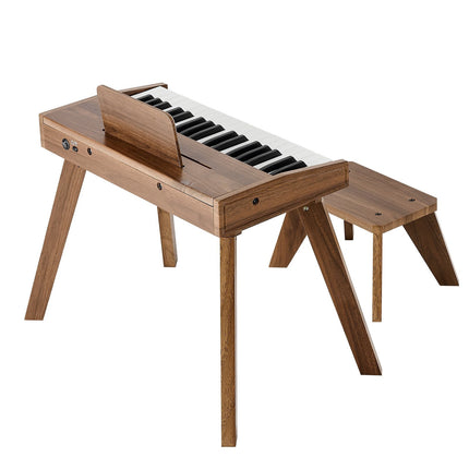Kids Piano Keyboard, 37-Key Wooden, Dual Power, Volume