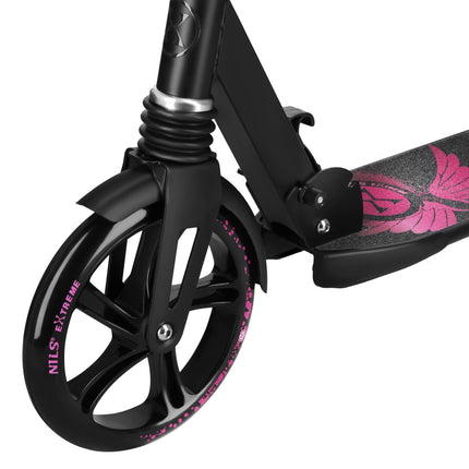 Kids' Pink Scooter with 200mm Wheels, Dual Brakes