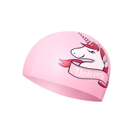 Kids Pink Swimming Cap – Unicorn Design