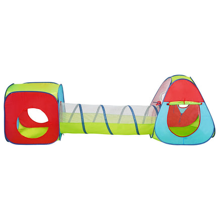 Kids Pop-Up Play Tent With Tunnel, 3-Piece, Carry Bag